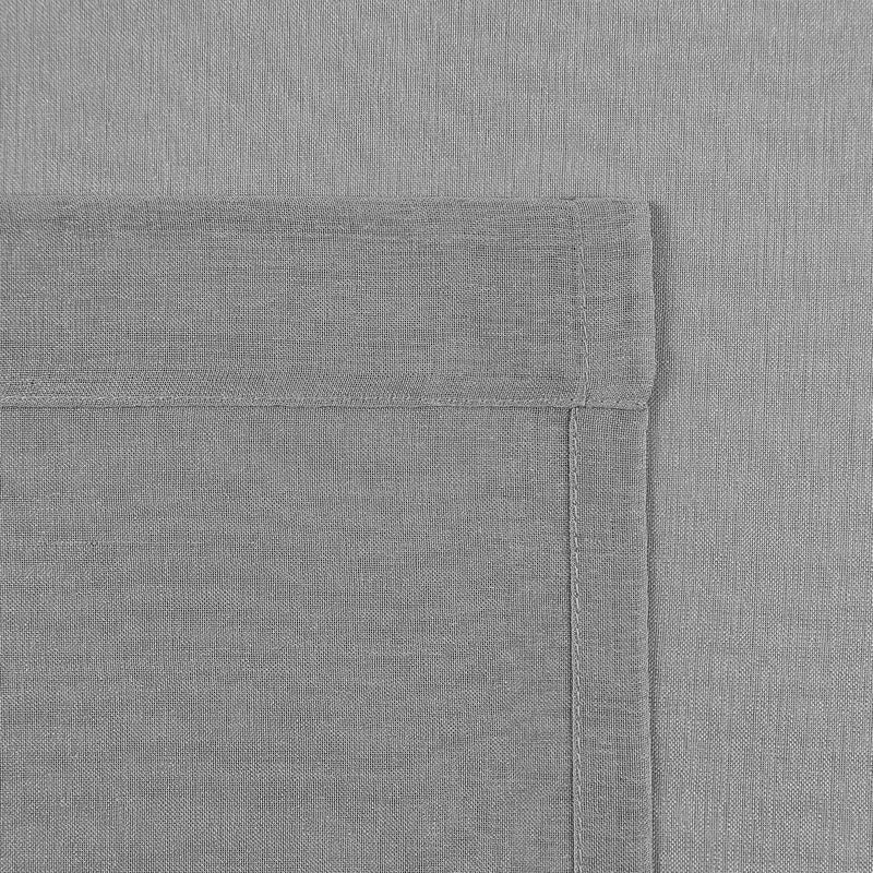 DWCN Grey Sheer Curtains Semi Transparent Voile Rod Pocket Curtains for Bedroom and Living Room, 52 x 45 inches Long, Set of 2 Panels - Image 5